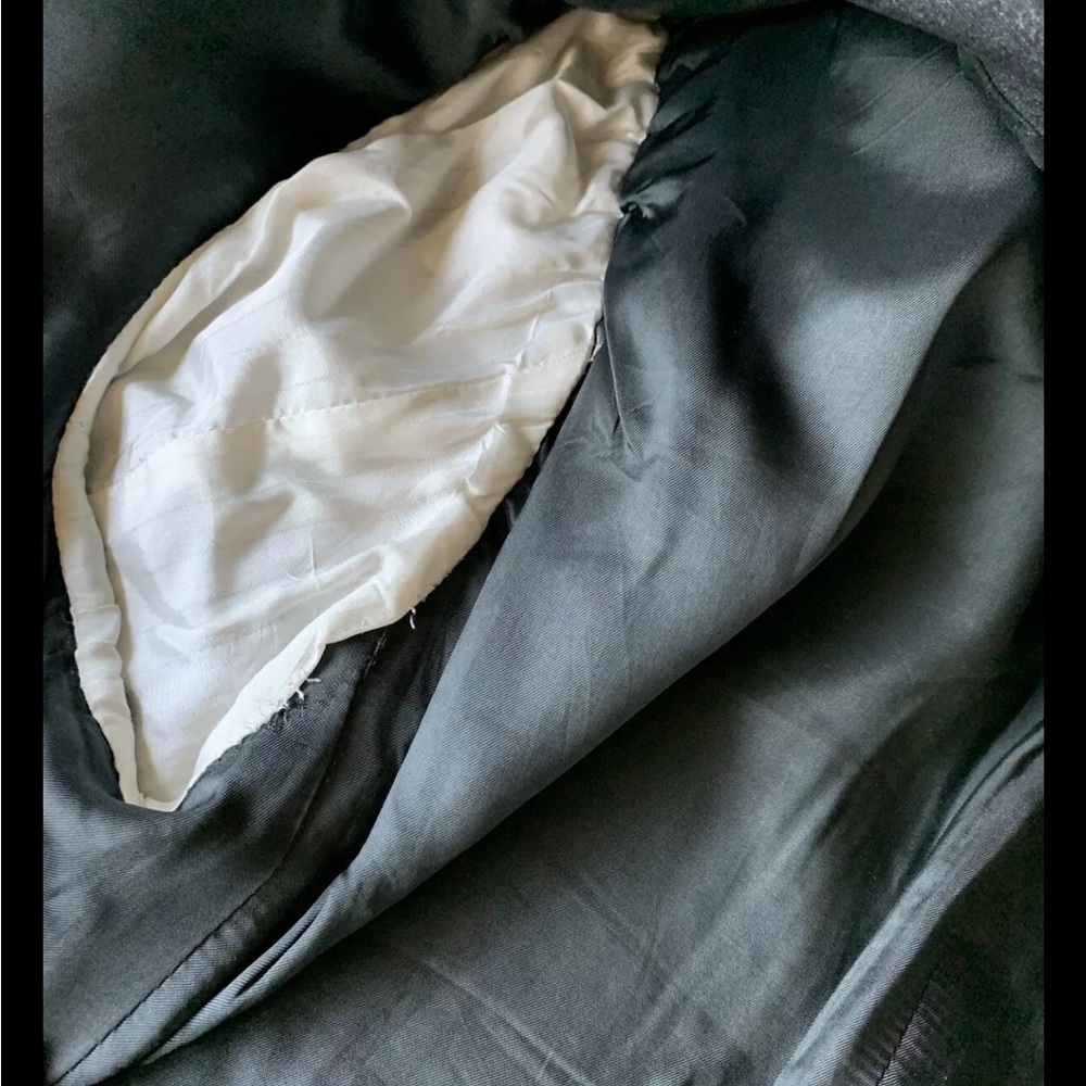 yves saint laurent  YSL  sports coat Suit blazer Mens Size 36R Wool France Gray - Picture 10 of 16